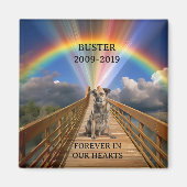 Rainbow Bridge Pet Memorial Loss past zich aan Magneet (Voorkant)