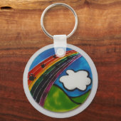 Rainbow Bridge Pet Memorial Sleutelhanger (Voorkant)