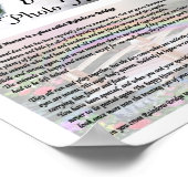 Rainbow Bridge Pet Memorial White Poster (Hoek)