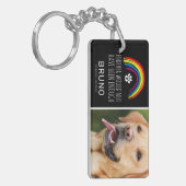 Rainbow Bridge Pet Photo Memorial Keepomwille Sleutelhanger (Voorkant Links)