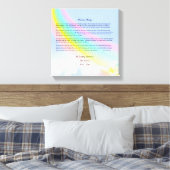 Rainbow Bridge Pet Sympathy Wrapped Canvas, VROUW Canvas Afdruk (Insitu (Slaapkamer))