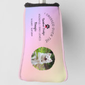 Rainbow Bridge Photo Pet Memorial Putter Golfheadcover (Draai 90)