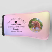 Rainbow Bridge Photo Pet Memorial Putter Golfheadcover (Voorkant)
