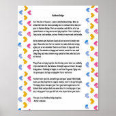 Rainbow Bridge Poem Heart-grens Poster (Voorkant)