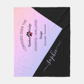 Rainbow Bridge Remembrance Gepersonaliseerde Huisd Fleece Deken (Voorkant)