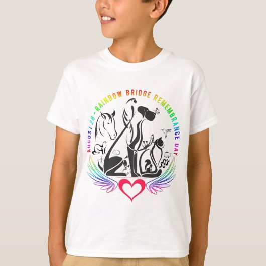 Rainbow Bridge Remembrance - Kinder T-shirt (Voorkant)