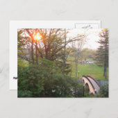 Rainbow Bridge Sunset at Grove City College Briefkaart (Voorkant / Achterkant)