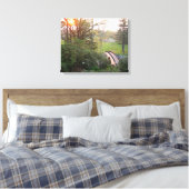 Rainbow Bridge Sunset at Grove City College Canvas Afdruk (Insitu (Slaapkamer))