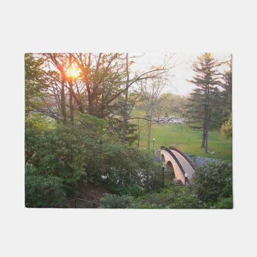 Rainbow Bridge Sunset at Grove City College Deurmat (Voorkant)