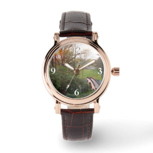 Rainbow Bridge Sunset at Grove City College Horloge