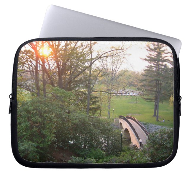 Rainbow Bridge Sunset at Grove City College Laptop Sleeve (Voorkant)
