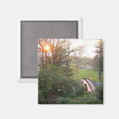 Rainbow Bridge Sunset at Grove City College Magneet (Voorkant / Achterkant)