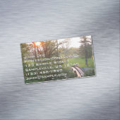 Rainbow Bridge Sunset at Grove City College Magnetisch Visitekaartje (Voorbeeld)