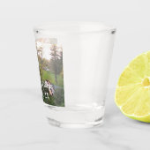 Rainbow Bridge Sunset at Grove City College Shot Glas (Rechts)