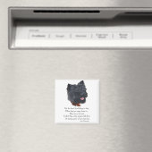 Rainbow Bridge van Black Cairn Terrier Magneet (Insitu (Vaatwasser))