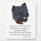Rainbow Bridge van Black Cairn Terrier Muismat (Voorkant)