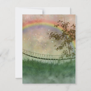 Rainbow Bridge-vlakke kaart met envelop Notitiekaartje