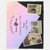 Rainbow Bridge Vold over huisplaatsnaam Foto Groot Fleece Deken (Voorkant)