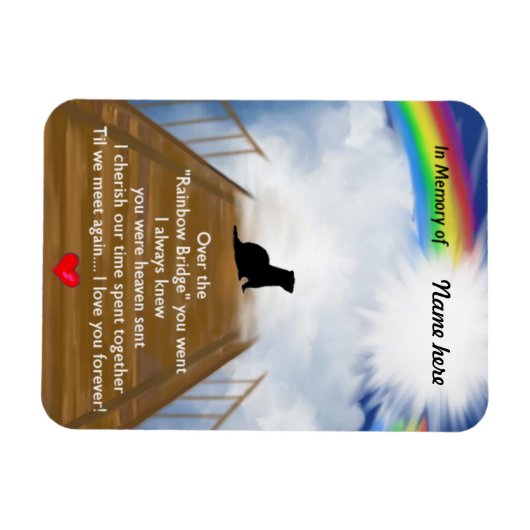 Rainbow Bridge voor fretten Magneet (Horizontaal)