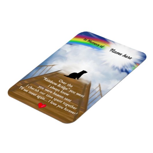 Rainbow Bridge voor fretten Magneet (Linkerzijde)