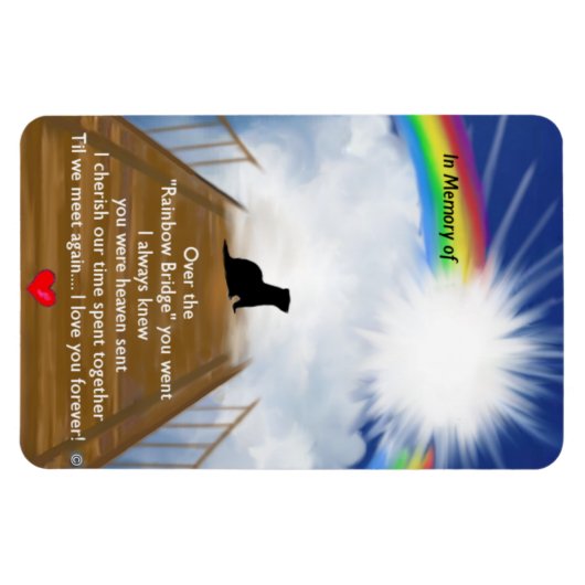 Rainbow Bridge voor fretten Magneet (Horizontaal)