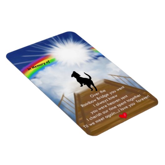 Rainbow Bridge voor Honden Magnet Magneet (Rechterzijde)