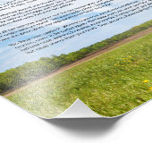 Rainbow Bridge VROUW Dog Sympathie Foto afdrukken (Hoek)