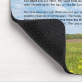 Rainbow Bridge Vrouw Dog Sympathie Muismat (Hoek)