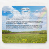 Rainbow Bridge Vrouw Dog Sympathie Muismat (Voorkant)