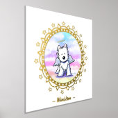 Rainbow bridge Westie Angel Folie Print (Laagn)
