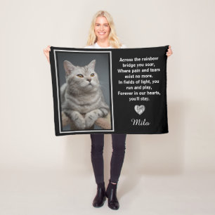 Rainbow Bridge Zilver Huisdier Kat Hond Memorial Fleece Deken