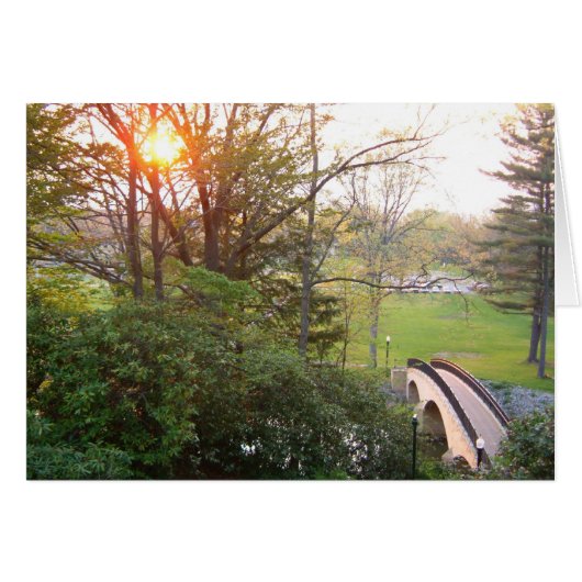 Rainbow Bridge Zonsondergang bij Grove City Colleg (Voorkant Horizontaal)