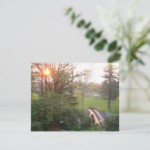 Rainbow Bridge Zonsondergang bij Grove City Colleg (Staand voorkant)