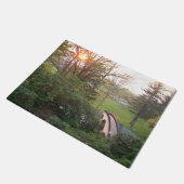 Rainbow Bridge Zonsondergang bij Grove City Colleg Deurmat (Schuin)