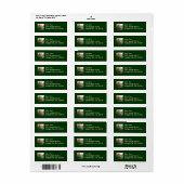 Rainbow Bridge Zonsondergang bij Grove City Colleg Etiket (Full Sheet)