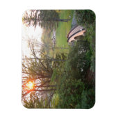 Rainbow Bridge Zonsondergang bij Grove City Colleg Magneet (Verticaal)