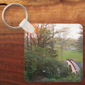 Rainbow Bridge Zonsondergang bij Grove City Colleg Sleutelhanger (Voorkant)
