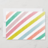 Rainbow Bright Balloons Birthday Party Mint Kaart (Achterkant)