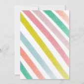 Rainbow Bright Balloons Birthday Party Mint Kaart (Achterkant)