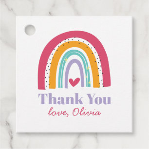 Rainbow Bright Birthday Bedankt voor uw plezier Bedankjes Labels