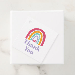 Rainbow Bright Birthday Party Bedankjes Labels