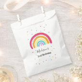 Rainbow Bright Birthday Party Bedankzakje (Geknipt)