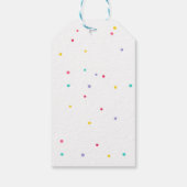 Rainbow Bright Birthday Party Cadeaulabel (Achterkant)