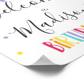 Rainbow Bright Birthday Party Poster (Hoek)