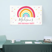 Rainbow Bright Birthday Party Spandoek (Beurs)