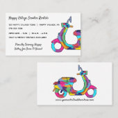 Rainbow Bright Colours Scooter Bromfiets Verhuur R Visitekaartje (Voorkant / Achterkant)