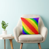 Rainbow Bright en kleurrijk Kussen (Stoel)