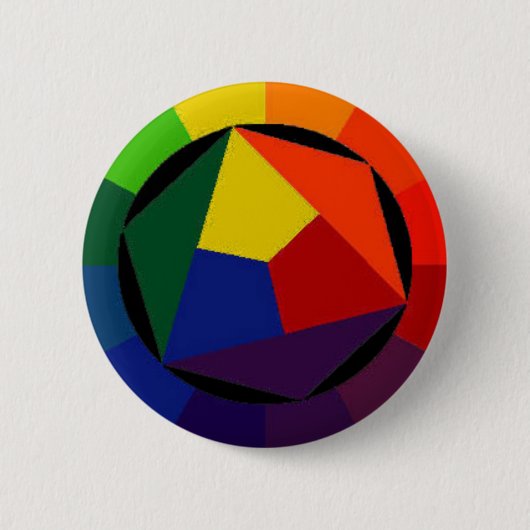 RainBow Bright - Gay Symbol Button (Voorkant)