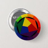 RainBow Bright - Gay Symbol Button (Voorkant /achterkant)