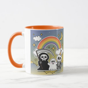 Rainbow Bright Grim Reaper en vrienden Mok